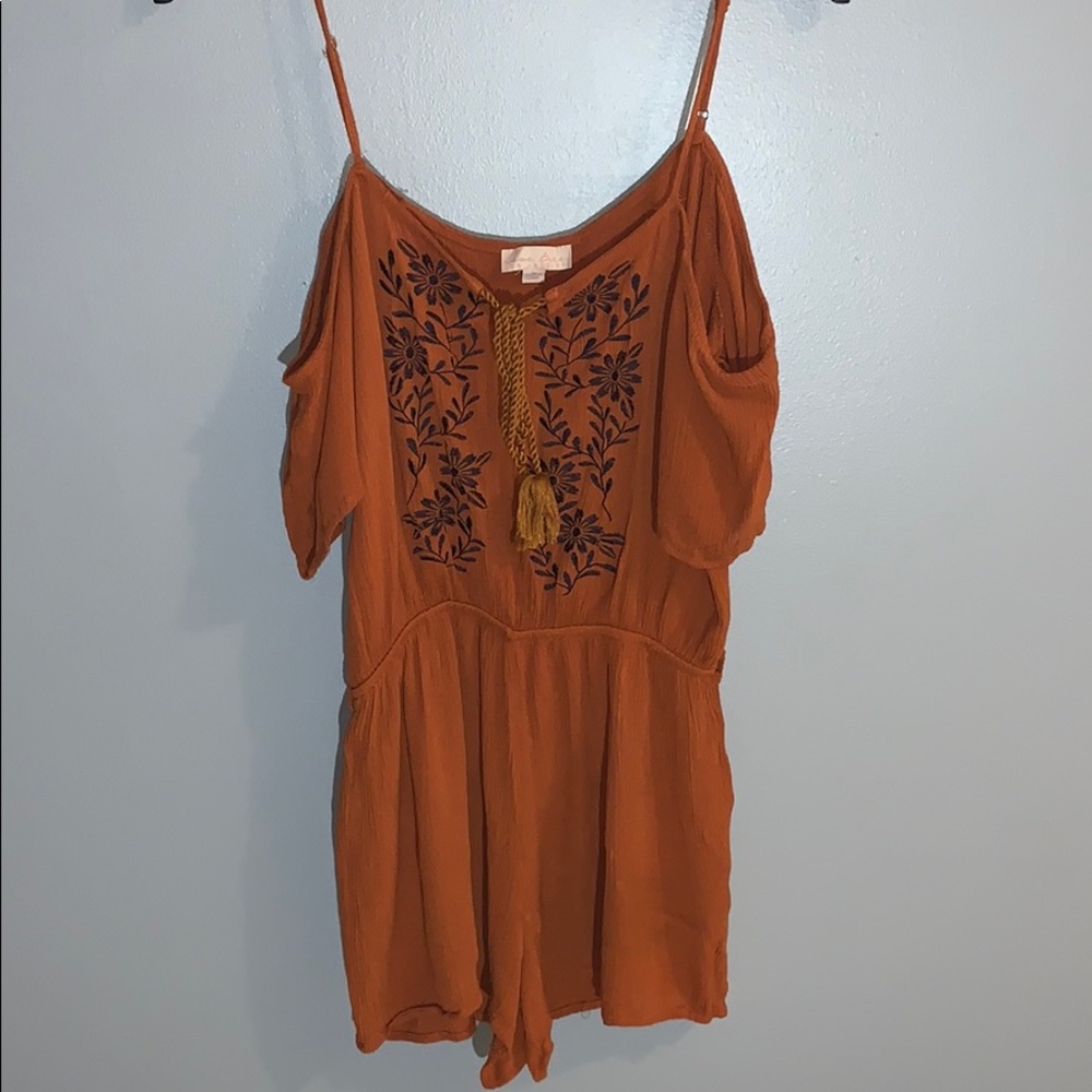 Burnt Orange Romper